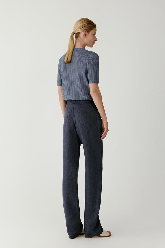 Pantalon droit en lin