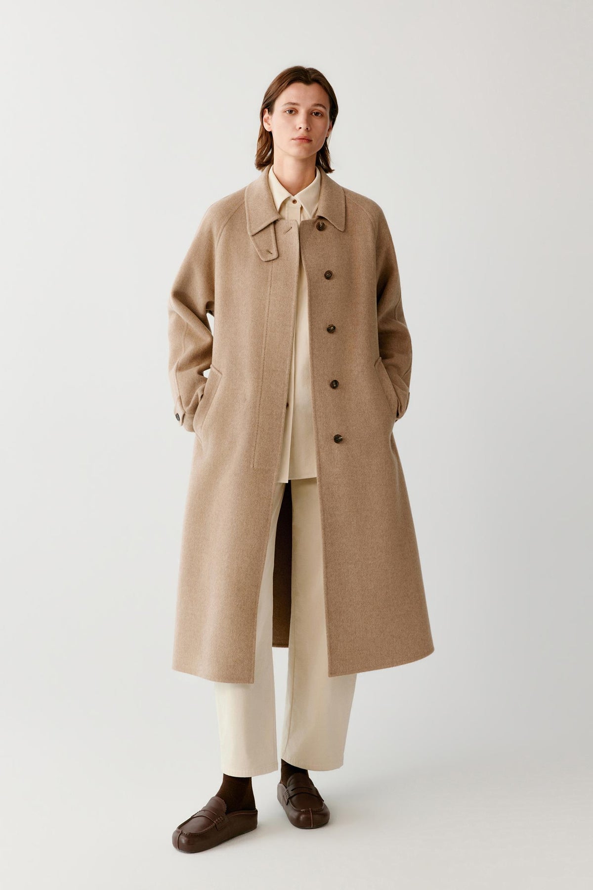 Coat in Double-Face Cashmere