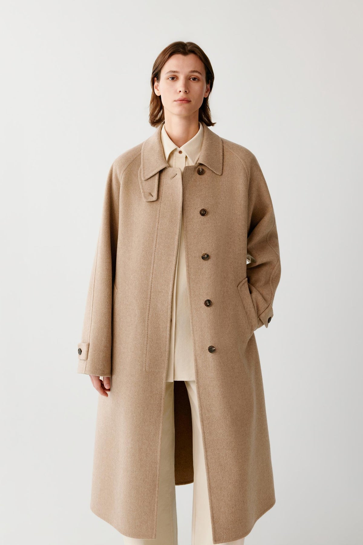 Coat in Double-Face Cashmere