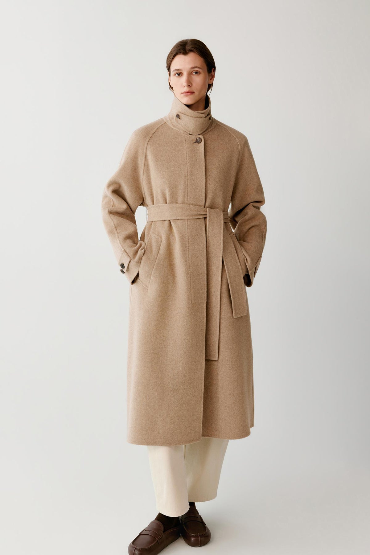 Coat in Double-Face Cashmere