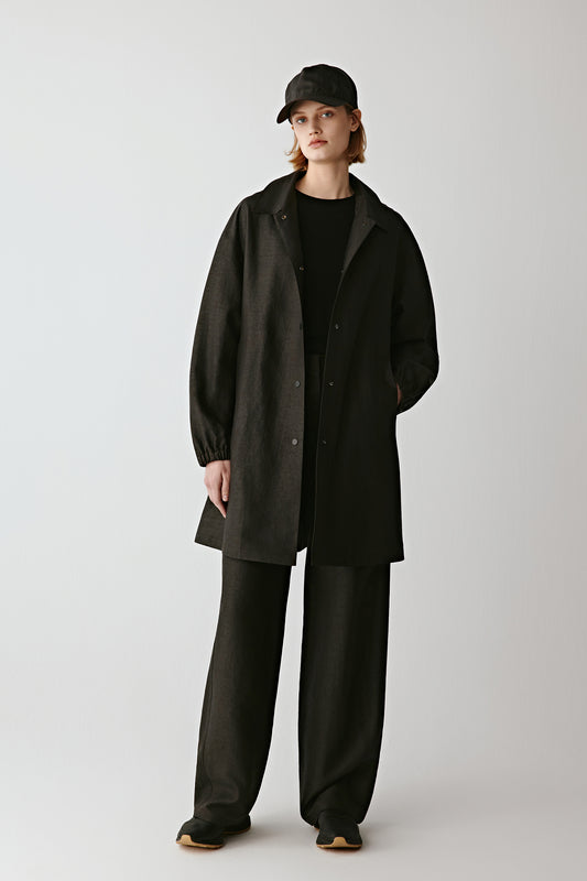 Parka in Gambiered Canton Gauze