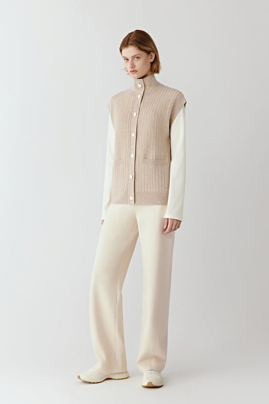 Cardigan en cachemire non teint