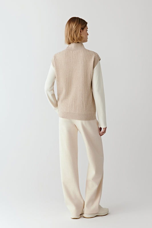 Cardigan en cachemire non teint