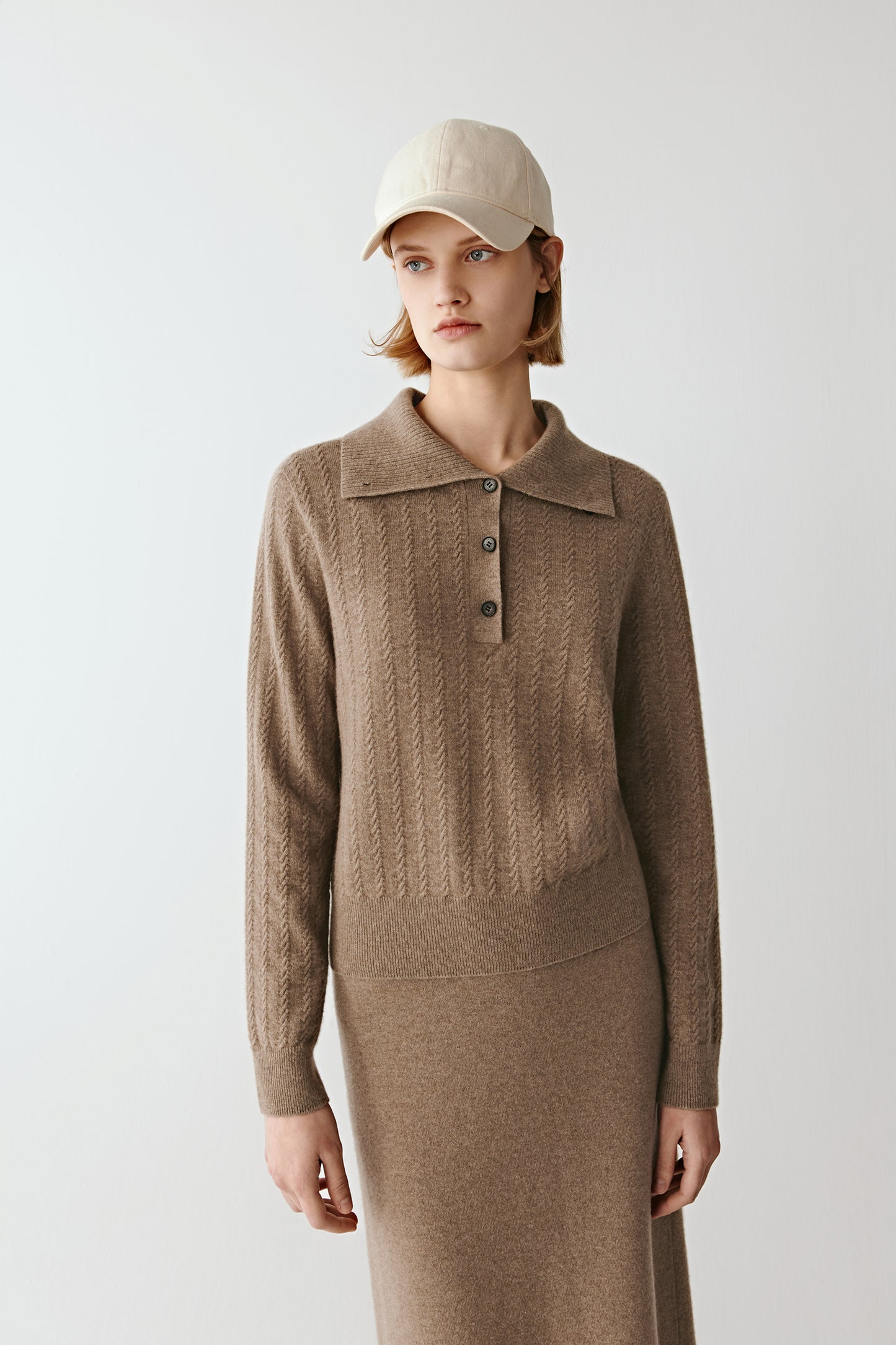 Pull en cachemire non teint