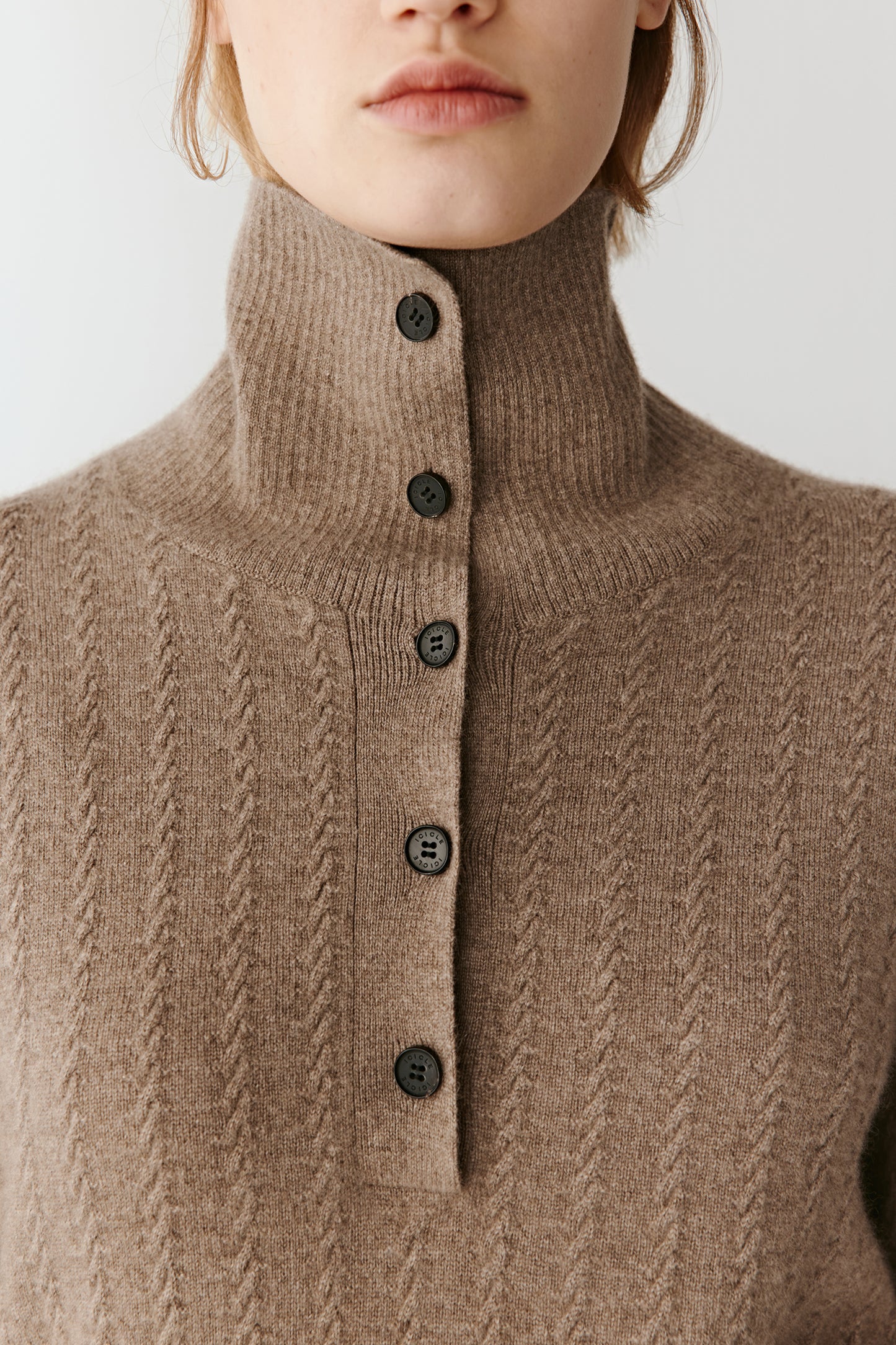 Pull en cachemire non teint