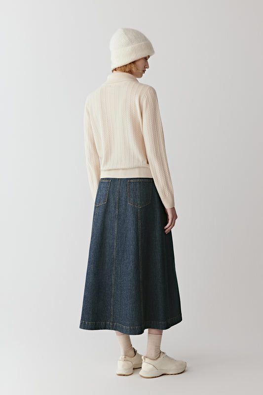 Pull en cachemire non teint