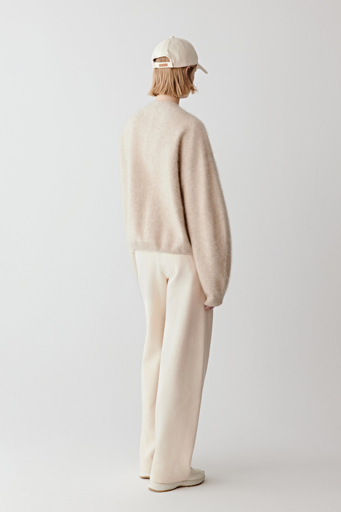Cardigan en cachemire non teint