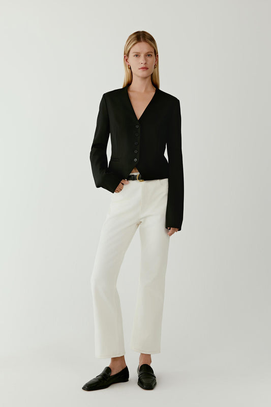 Veste courte en laine