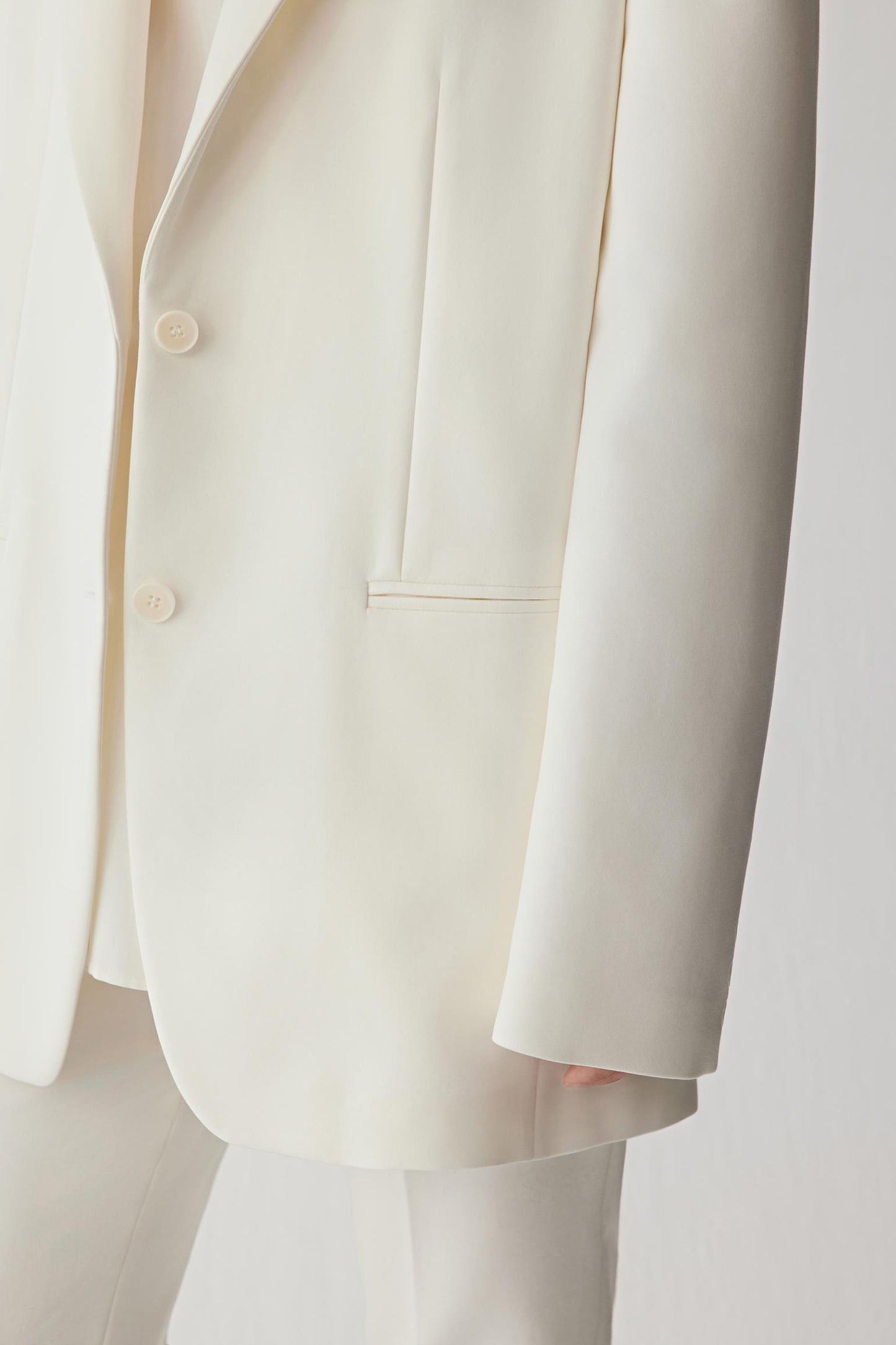 Blazer in Cotton Crepe