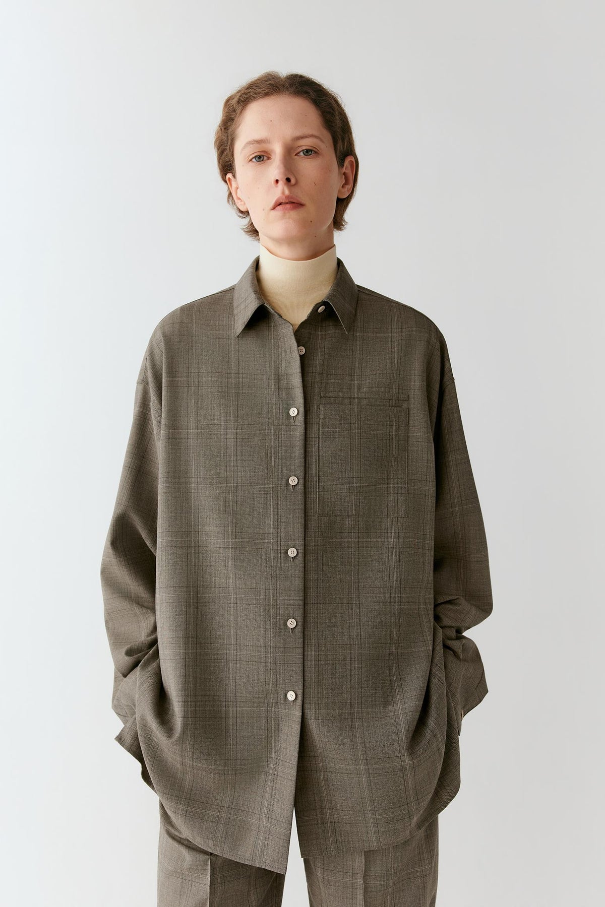 Shirt in Glen Plaid