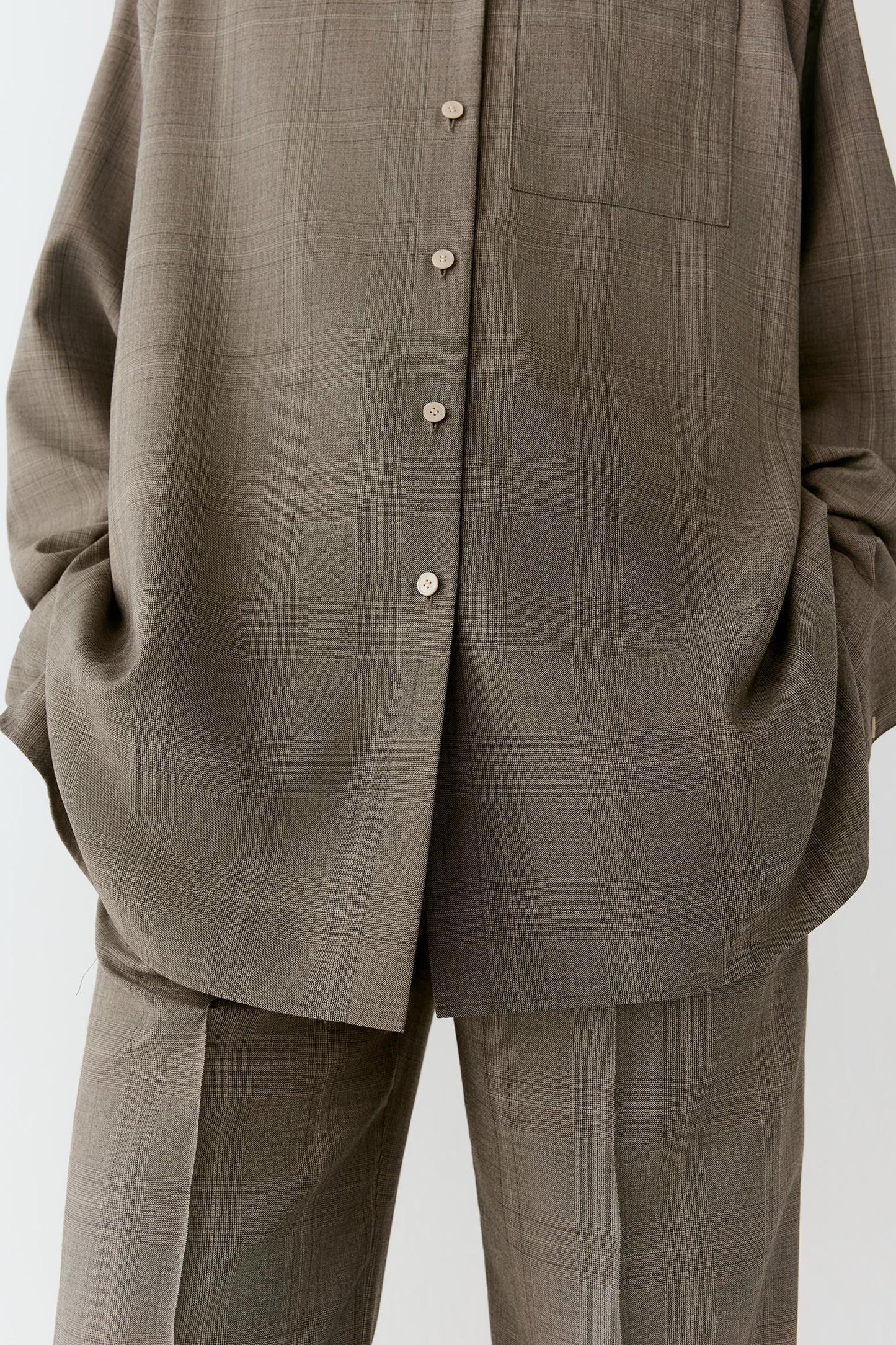 Shirt in Glen Plaid