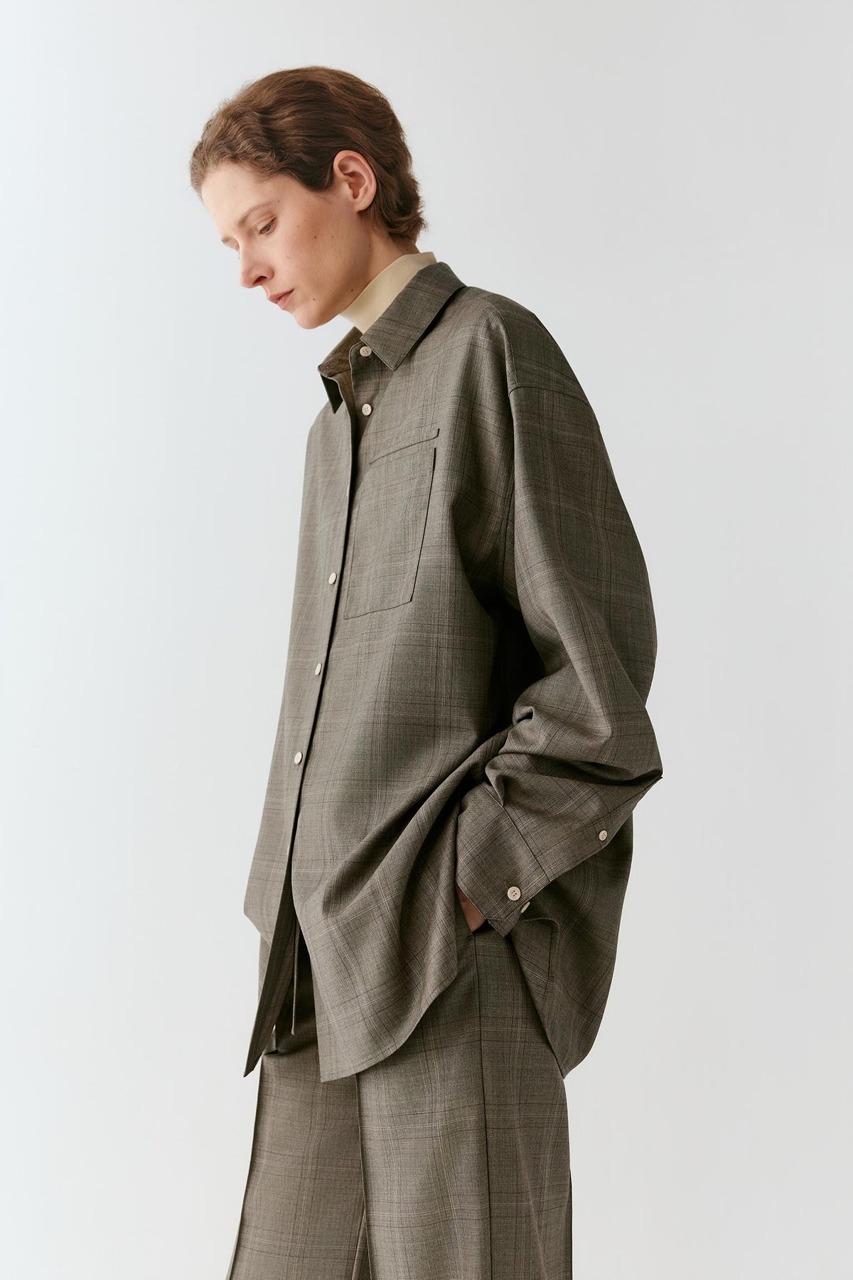 Shirt in Glen Plaid