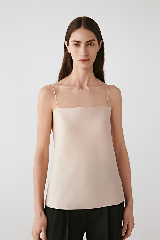 Silk Organza Sleeveless Top