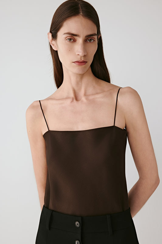 Silk Organza Sleeveless Top