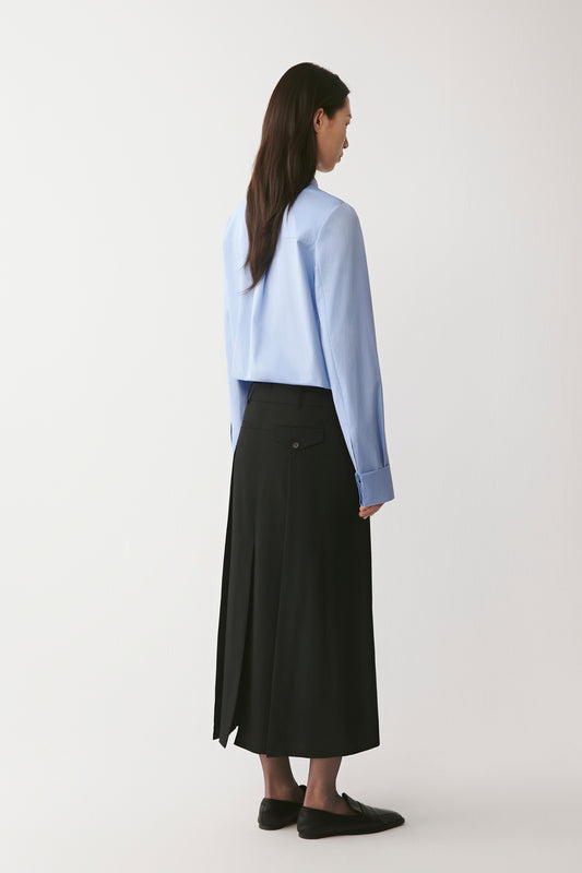 Shirt in Cotton Satin