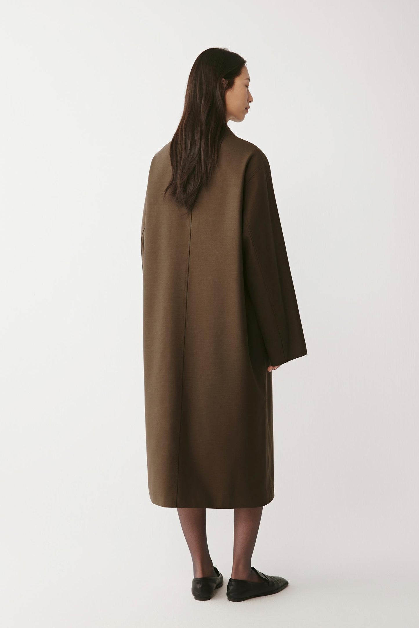 Wool DEW Double-Faced Trench Coat