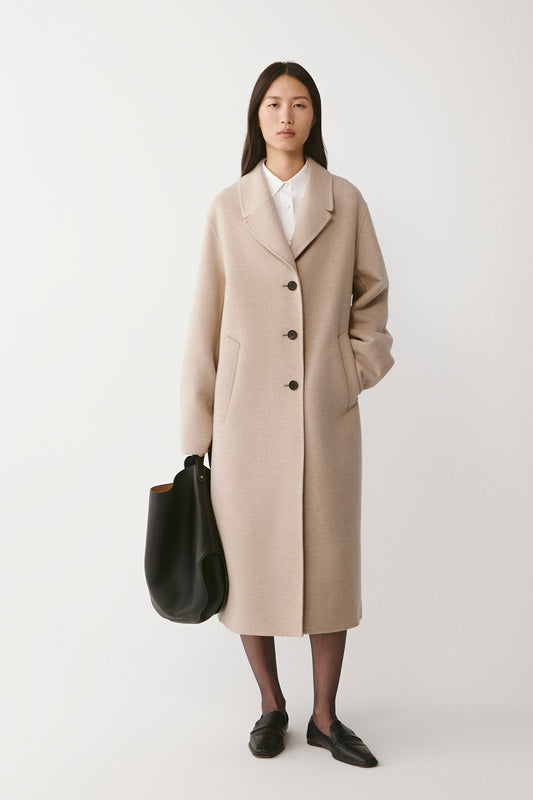 Long Coat in Double-Faced Cashmere