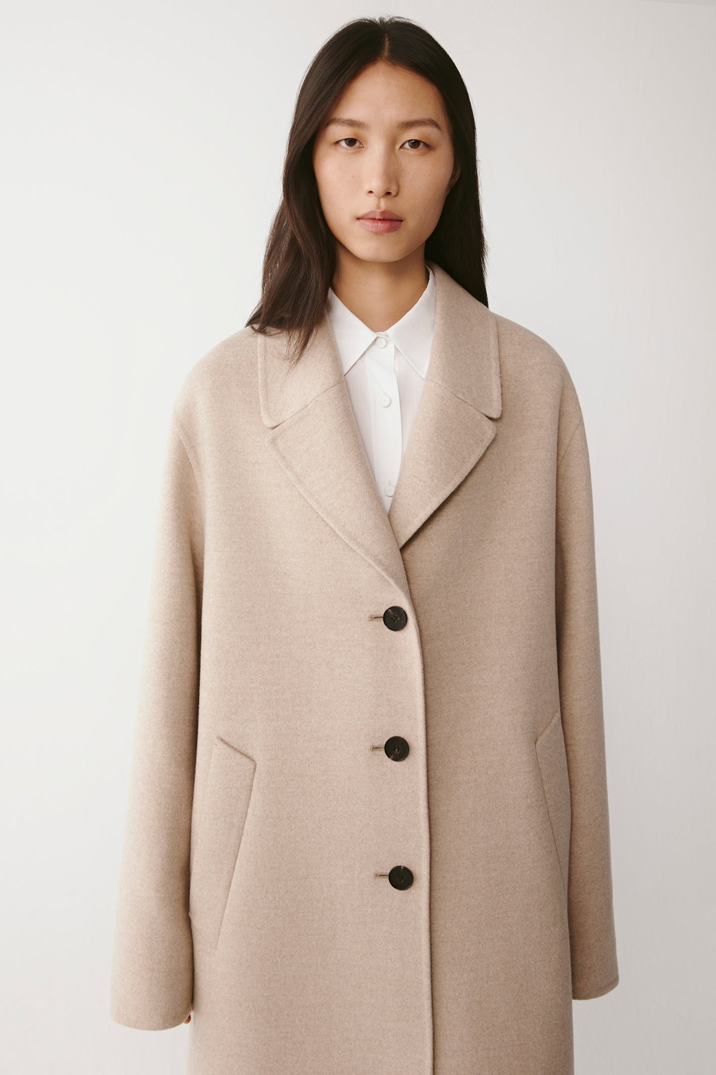 Long Coat in Double-Faced Cashmere