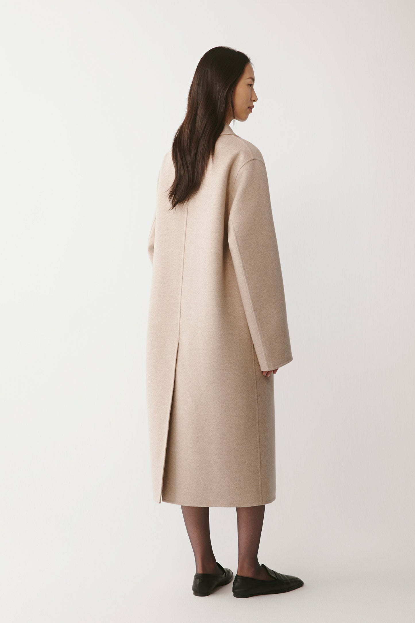 Long Coat in Double-Faced Cashmere
