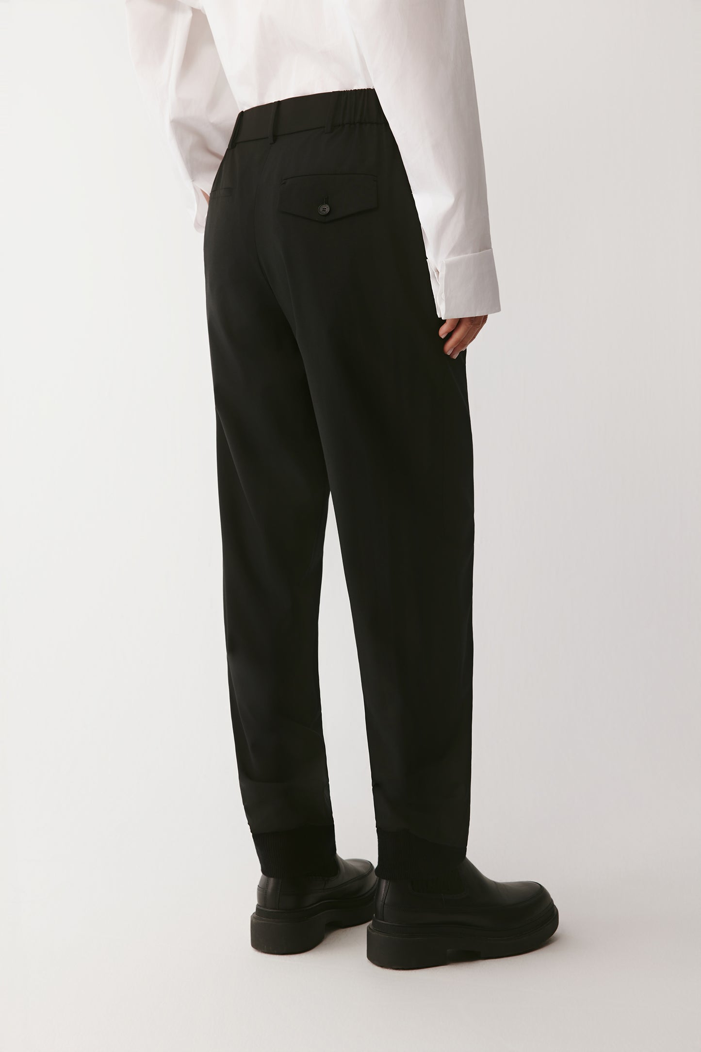 Worsted Wool Jogging Trousers