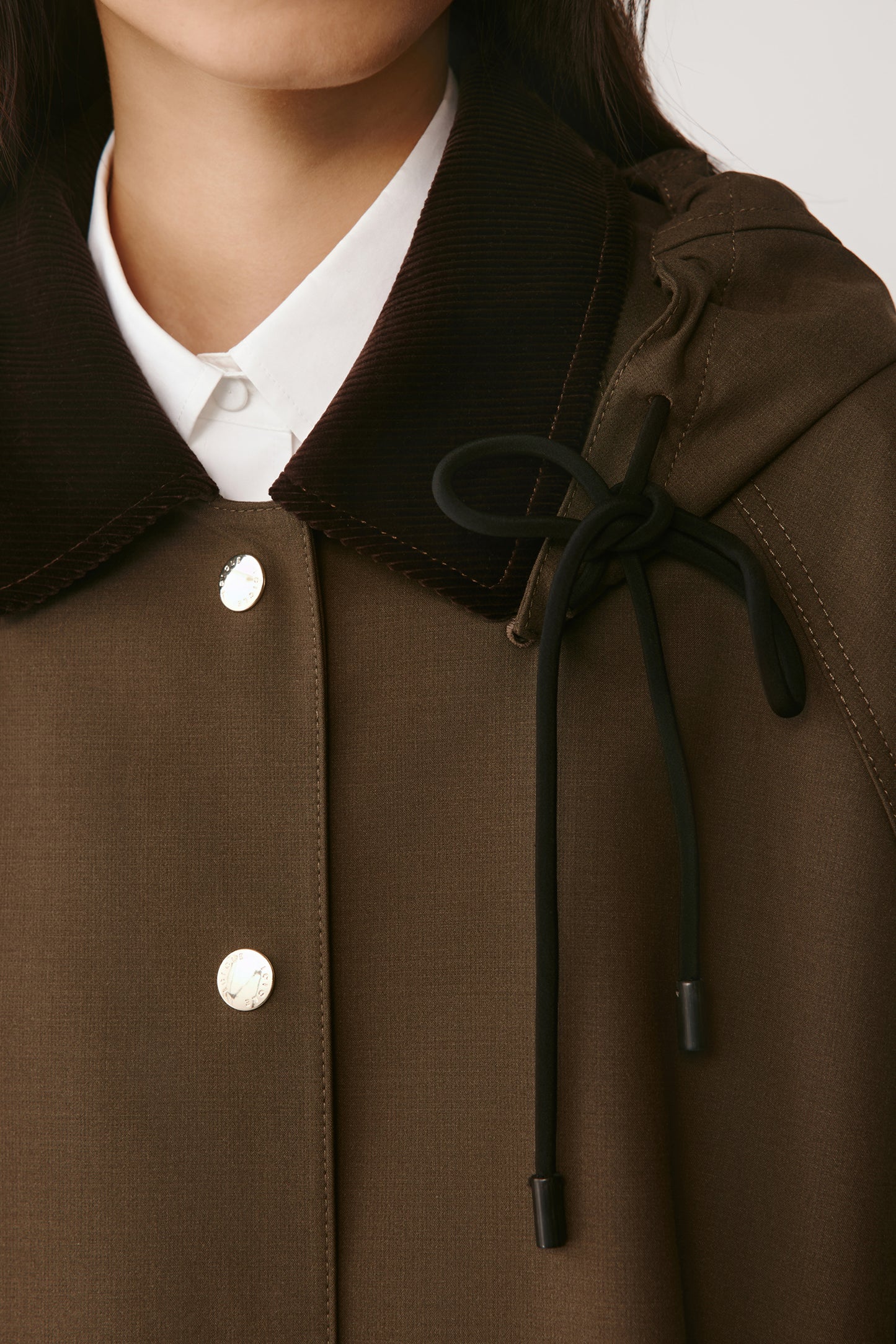 Wool and Silk DEW Trench Coat