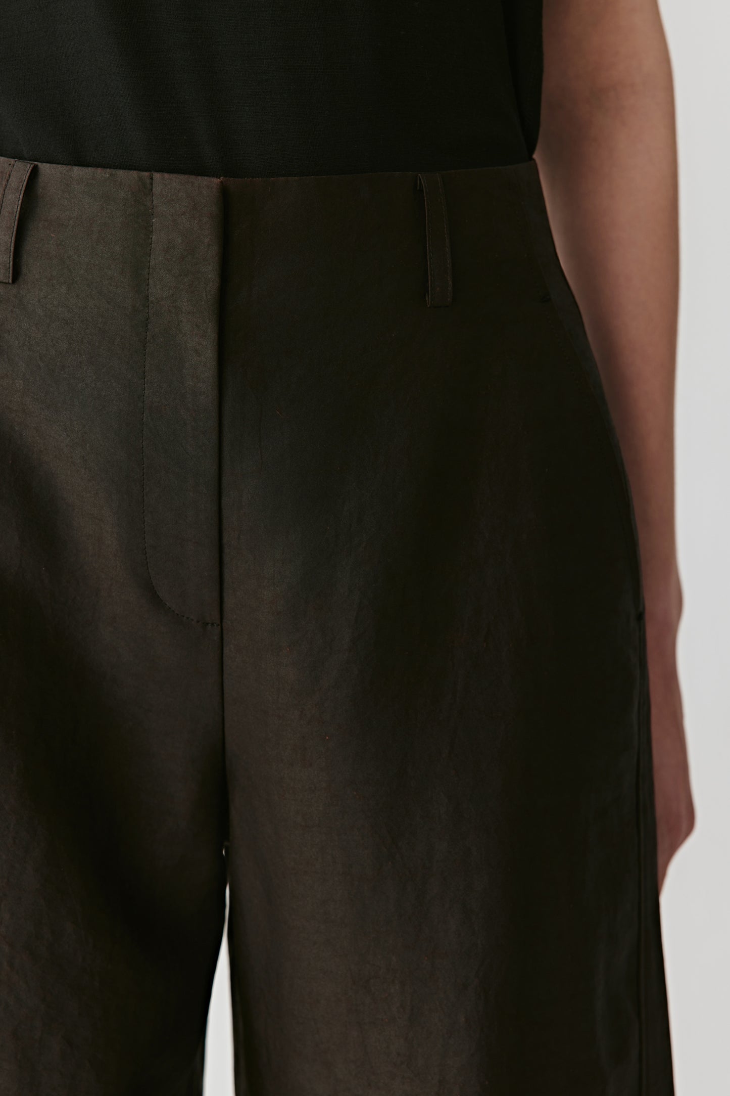 Pantalon large en soie de Canton