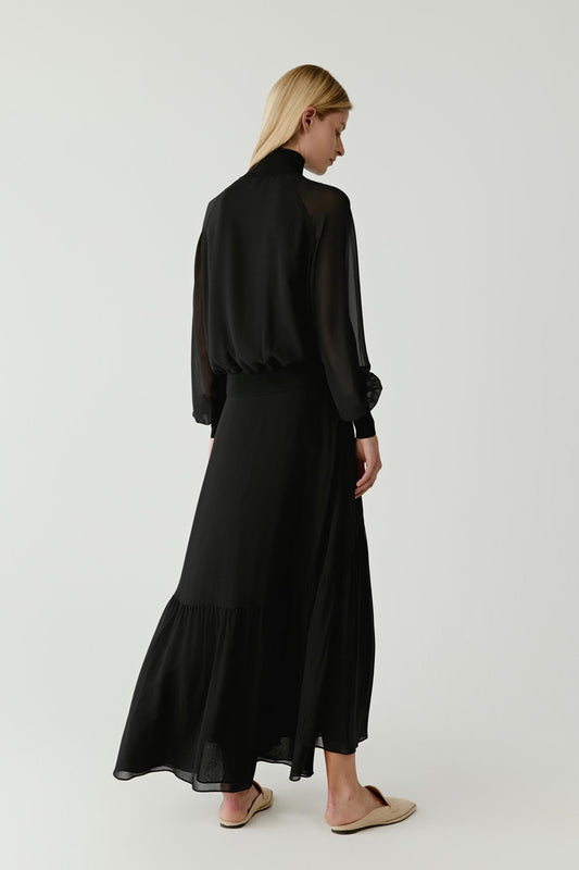 Blouson en soie