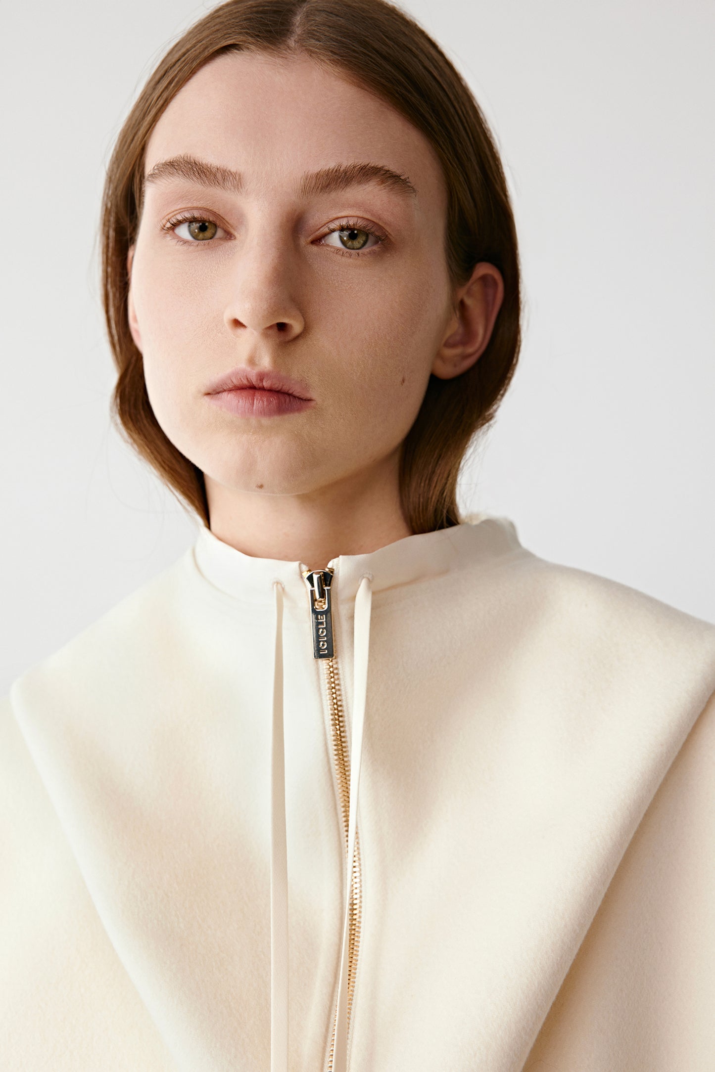 Sleeveless Wool-Cashmere Coat
