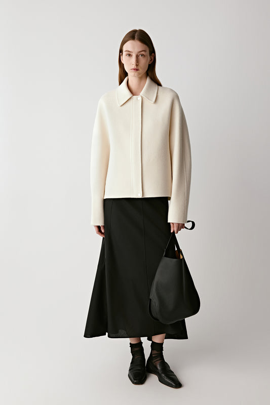 Double-Faced Wool-Cashmere Coat