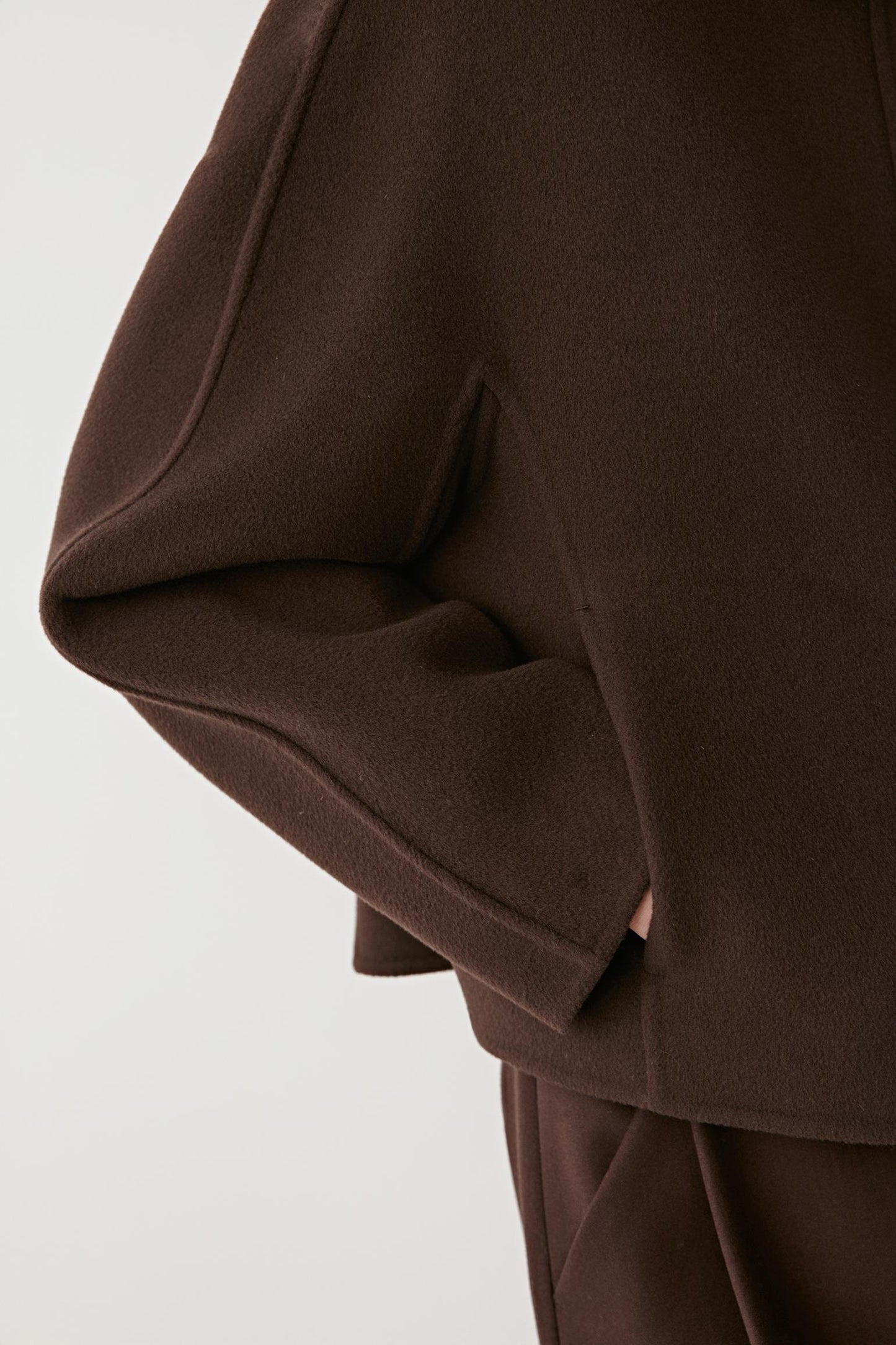 Manteau en laine double face