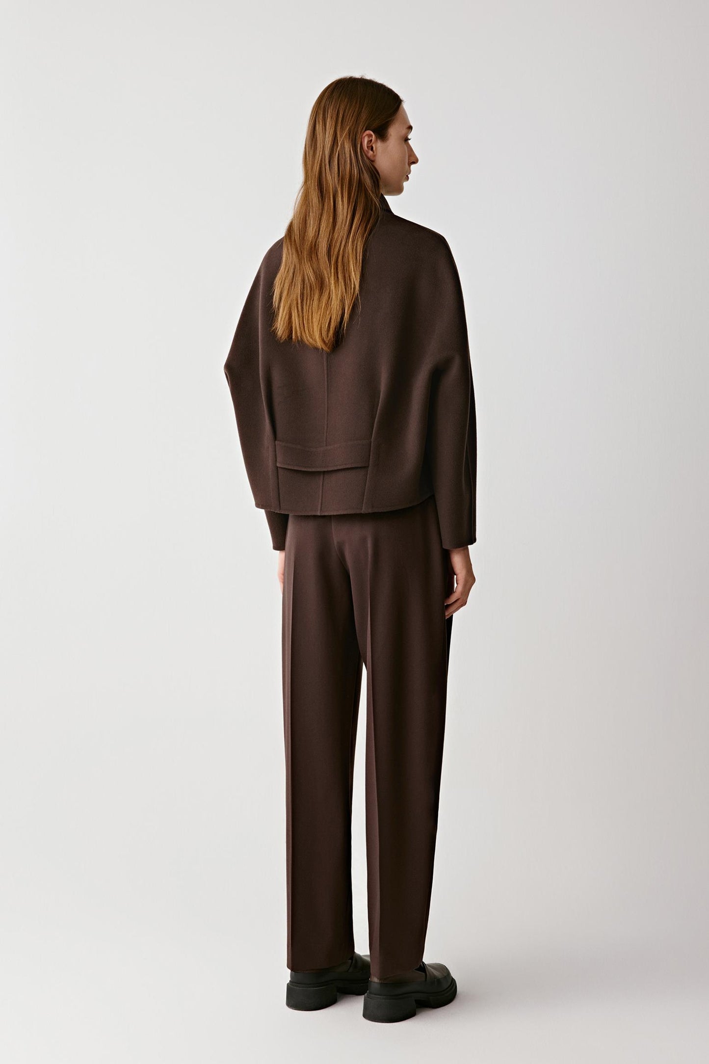 Manteau en laine double face