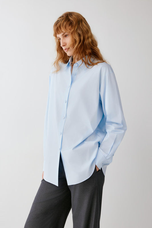 Shirt in Cotton Poplin
