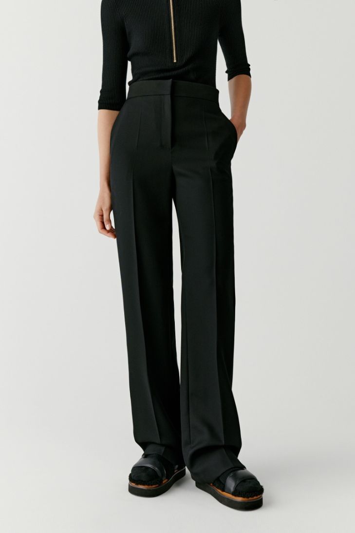 Pantalon ample en laine