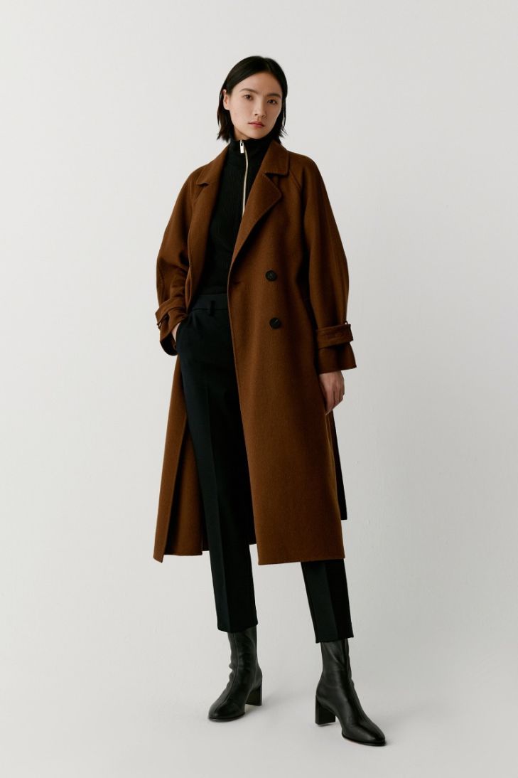 Belted Wool and Cashmere-Blend Coat - Official Online Store - ICICLE