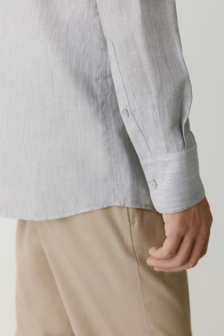 Straight-fit cotton shirt