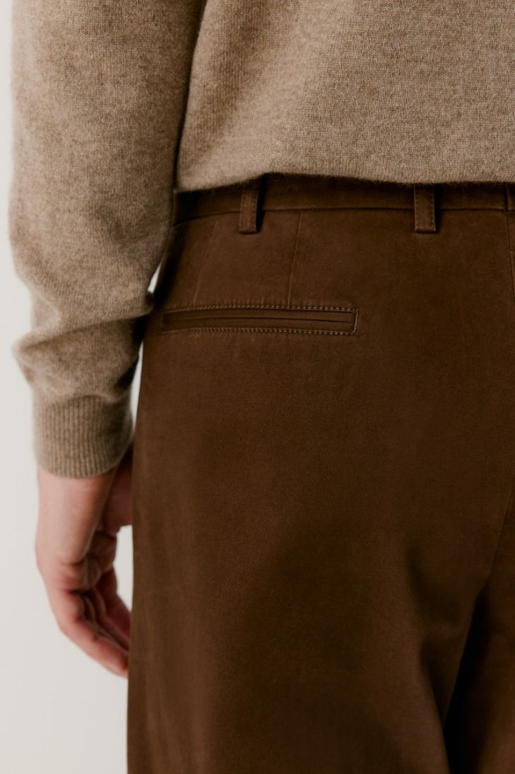 Pantalon ajusté en coton stretch
