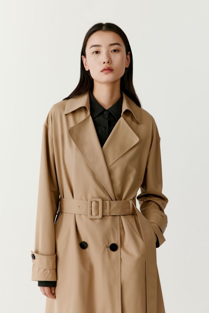 ICICLE Dew belted trench coat