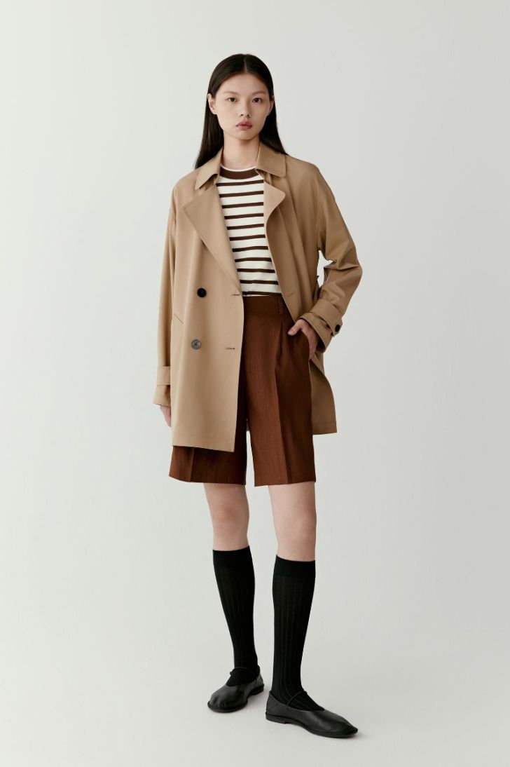 ICICLE Dew short trench coat