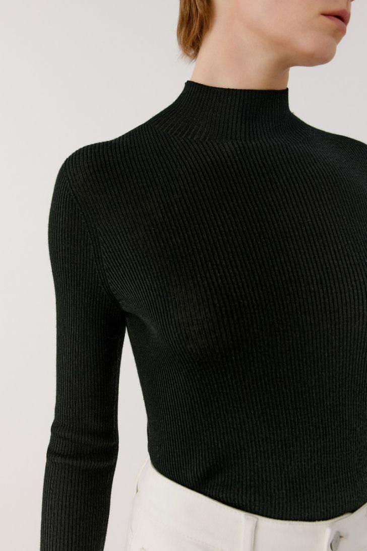 Turtleneck merino wool sweater