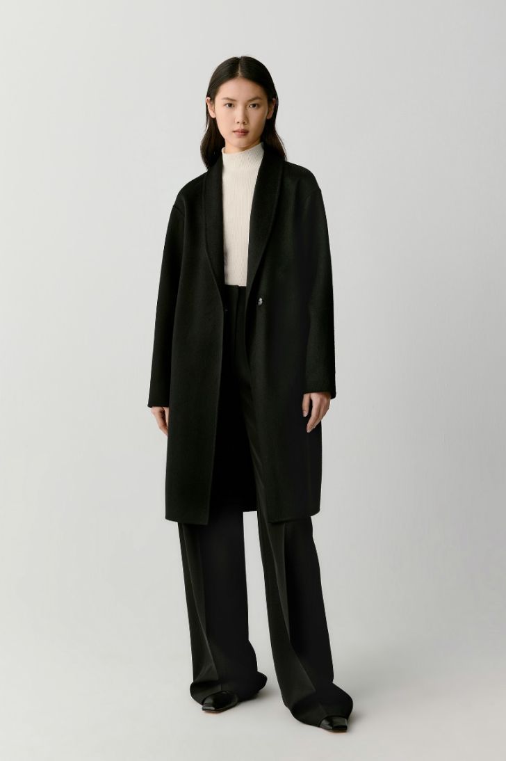 Double face cashmere coat