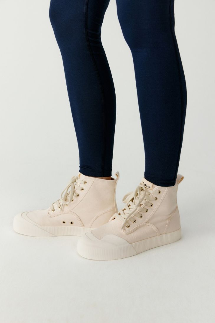Cotton twill high-top Liberation shoes