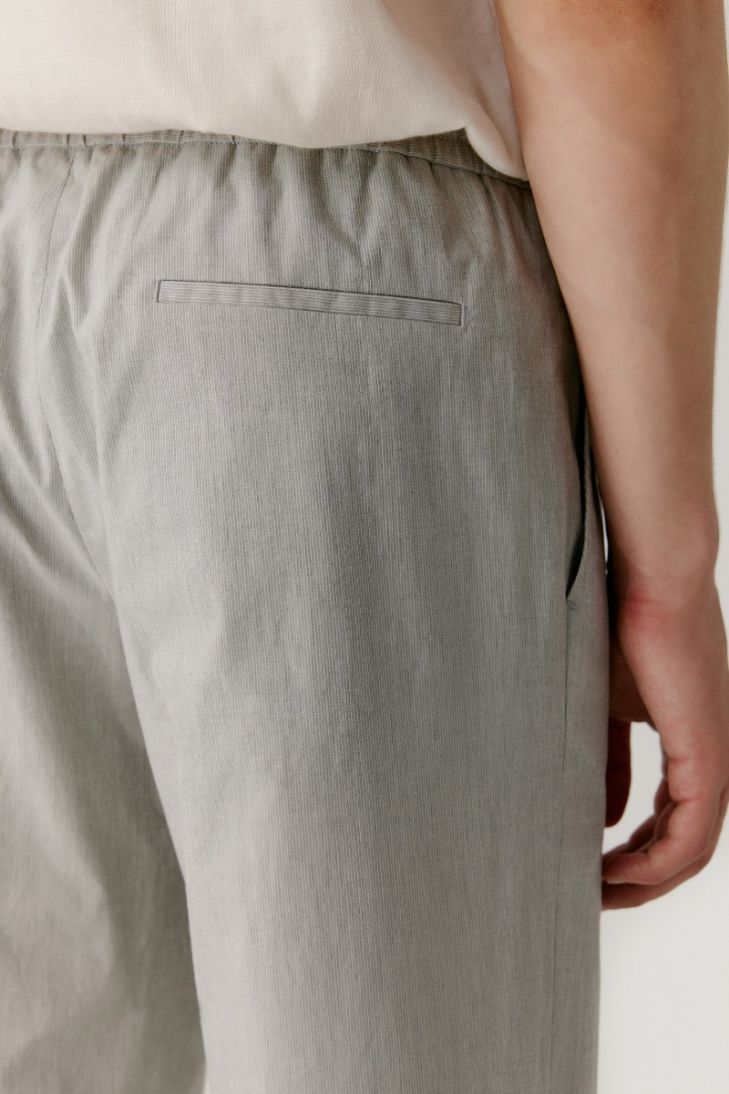 Pantalon en coton à taille ajustable