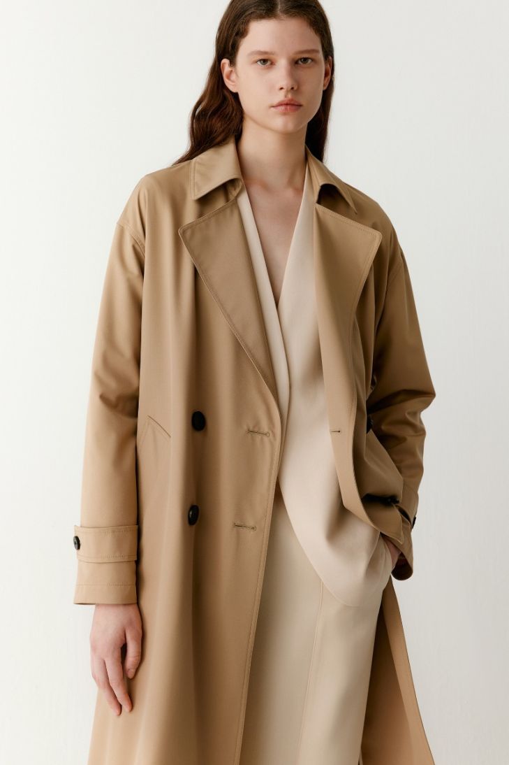 Double-breasted ICICLE Dew trench coat