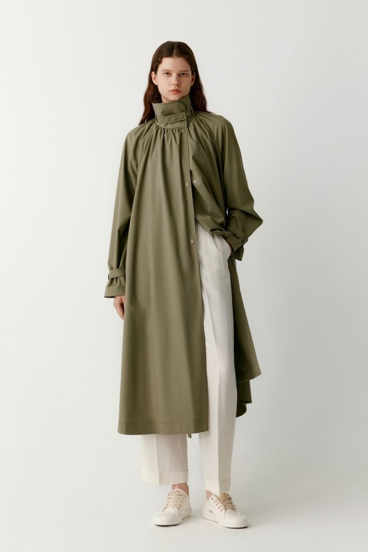 Stand-up collar ICICLE Dew trench coat