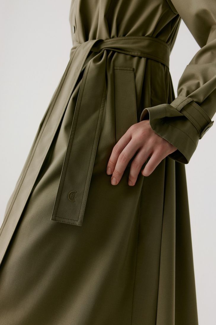 Stand-up collar ICICLE Dew trench coat