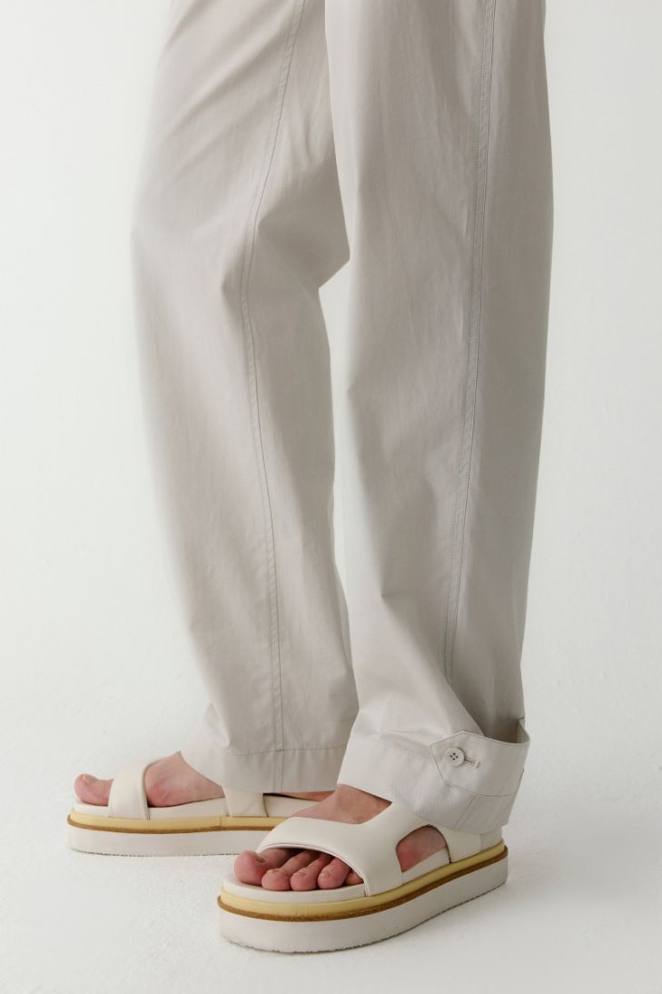 Pantalon droit en coton 