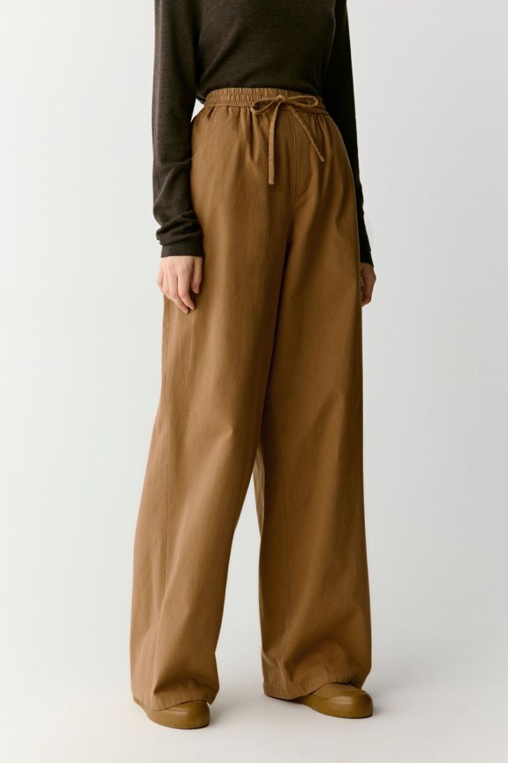 Pantalon ample en coton