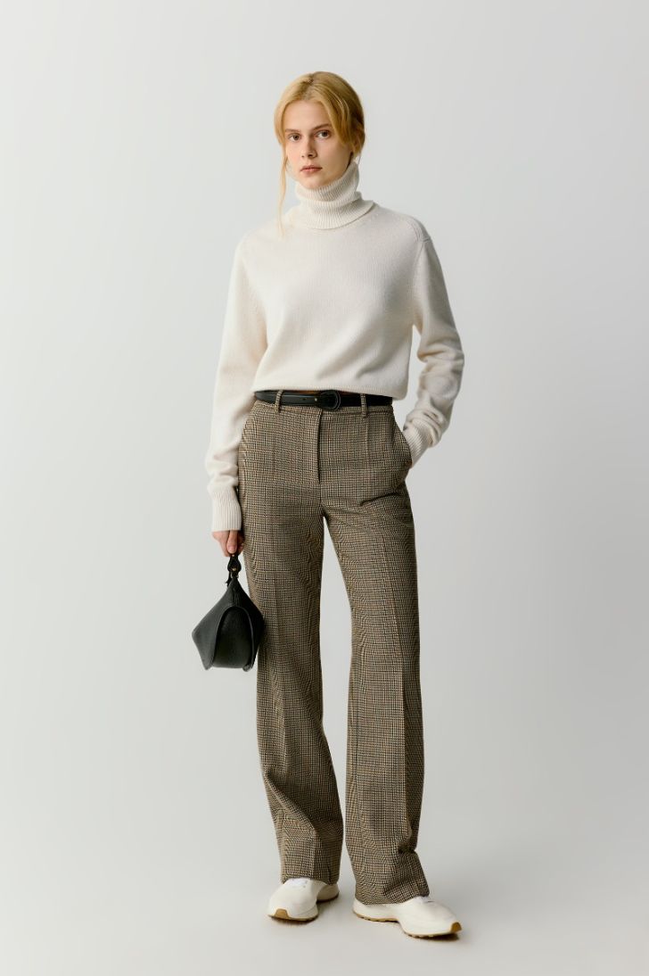 Cashmere jumper with separate turtleneck