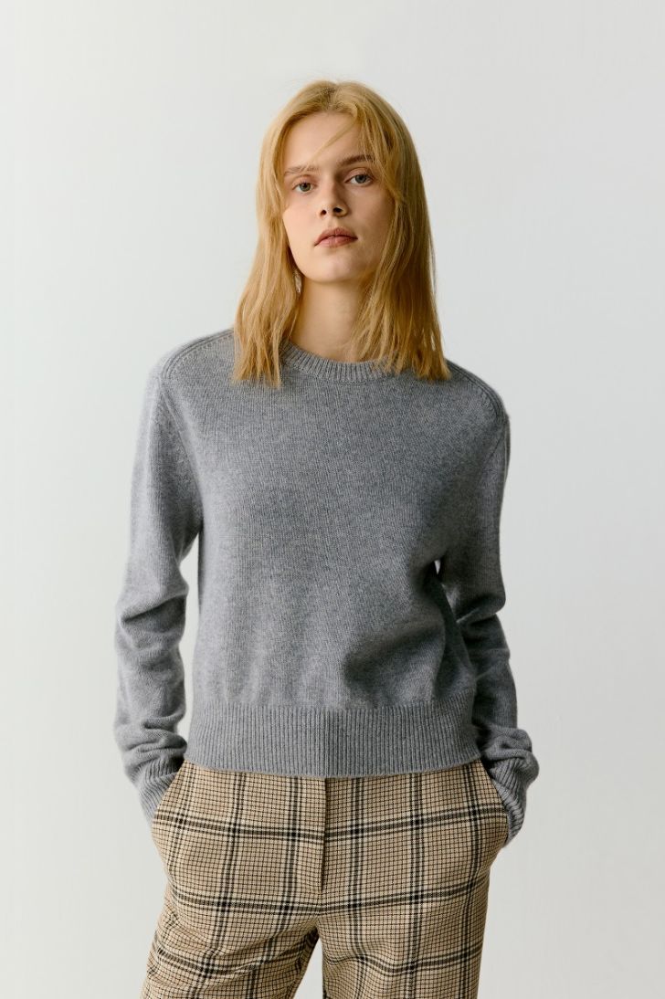 Cashmere jumper with separate turtleneck