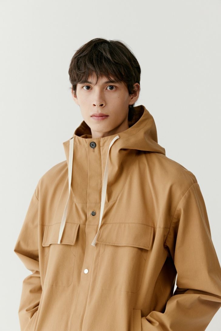Hooded cotton parka 